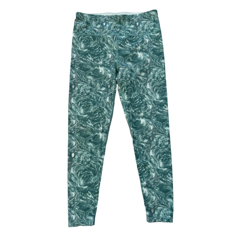 Sweaty Betty Full Length Leggings, Goddess Metallic Foil Green, Size X-LARGE